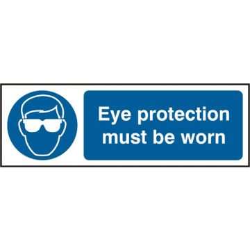 EYE PROTECTION SAV 300MM X 100MM - White/Blue