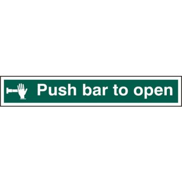 PUSH BAR TO OPEN SAV 600MM X 100MM - Green