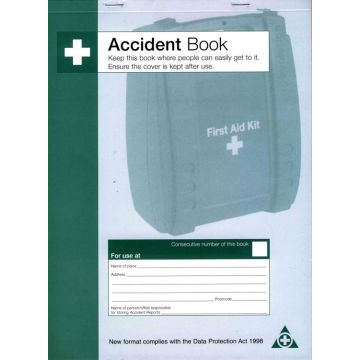 SFA ACCIDENT BOOK DPA COMPLIANT (Q3200) - Green