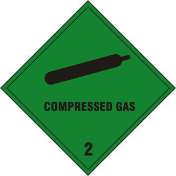 COMPRESSED GAS 2  SAV 200MM X 200MM - Green