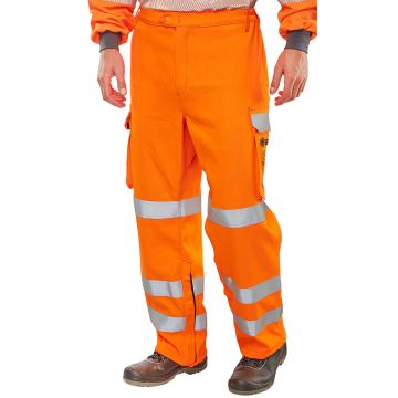 Beeswift ARC Compliant Hi-Vis Rail Spec Trousers