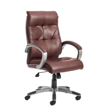 Catania high back managers chair - Brown