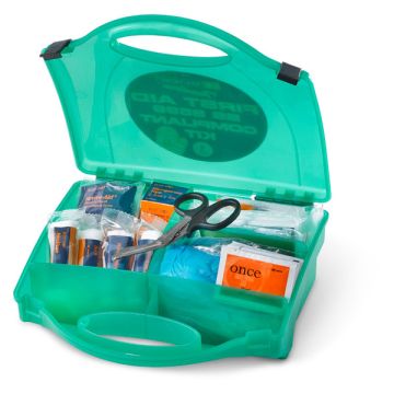 CLICK MEDICAL SMALL BS8599 FIRST AID KIT - Green