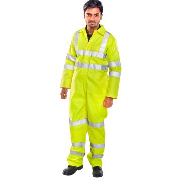 Beeswift Tesla Fire Retardant Hi-Vis Anti-Static Boilersuit