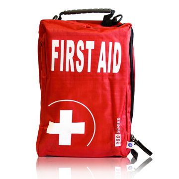 RED FIRST AID BAG - Red
