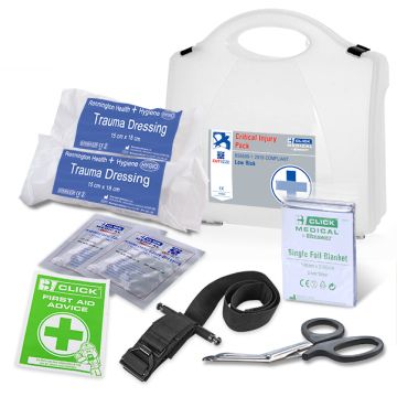 BS8599-1:2019 CRITICAL INJURY PACK LOW RISK IN BOX - White