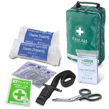 BS8599-1:2019 CRITICAL INJURY PACK LOW RISK IN BAG - Green