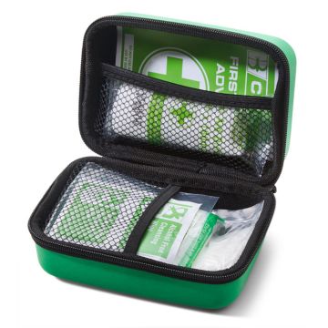 CLICK MEDICAL PERSONAL FIRST AID KIT IN HANDY FEVA BAG - Green