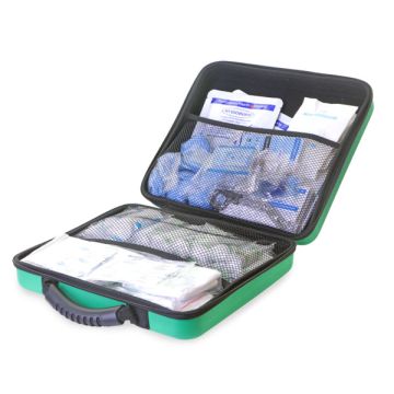 CLICK MEDICAL BS8599-1 LARGE FIRST AID KIT IN LGE FEVA BAG - Green
