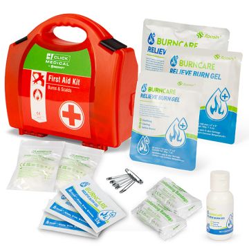 CLICK MEDICAL FIRST AID BURNS KIT - Red