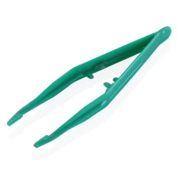 CLICK MEDICAL TWEEZERS PLASTIC - Green