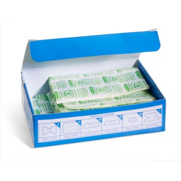 CLICK MEDICAL PLASTERS BLUE METAL DETECTABLE ASSORTED - Blue