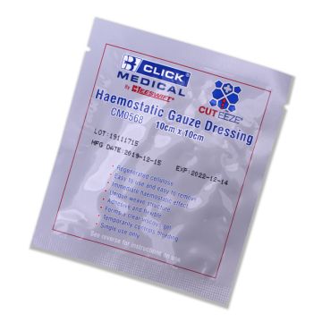 CLICK MEDICAL CUT-EEZE SOLUBLE DRESSING 10x10cm - White