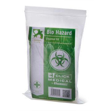CLICK MEDICAL 1 APPLICATION BODY FLUID SPILL KIT - Clear