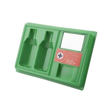 CLICK MEDICAL EMPTY EYEWASH STATION - Green