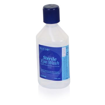 BLUE DOT EYEWASH BOTTLE 250ml - Clear