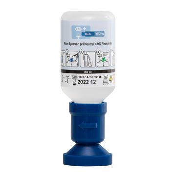 PLUM EYEWASH 200ML pH N 4.9 PERCENT PHOSPHATE EYECUP - Blue