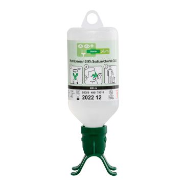 PLUM EYEWASH 500ML 0.9 PERCENT SODIUM CHLORIDE DUO - Green