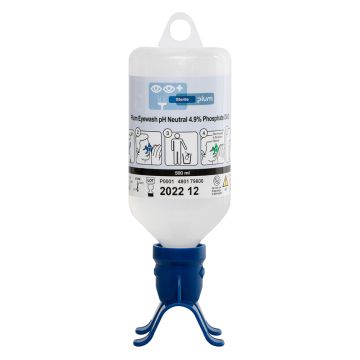 PLUM EYEWASH 500ML pH N 4.9 PERCENT PHOSPHATE DUO - Blue