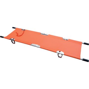 CLICK MEDICAL LIGHTWEIGHT TWO FOLD STRETCHER - Orange