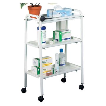 THREE TIER TROLLEY - White