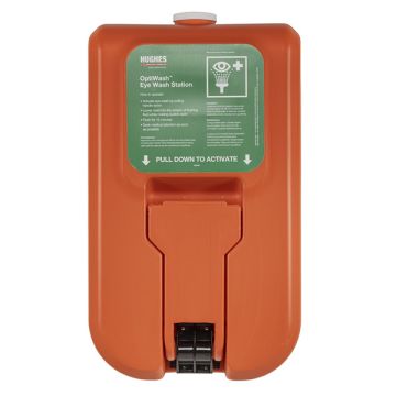 WALL MOUNTED SELF CONTAINED GRAVITY FED EYE WASH - 38 LTR - Orange