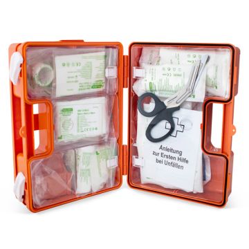 GERMAN WORKPLACE FIRST AID KIT DIN 13157 UP TO 50 EMPLOYEES - Orange