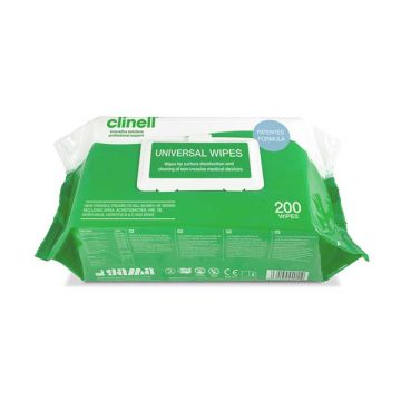 CLINELL UNIVERSAL WIPES CW200 - White