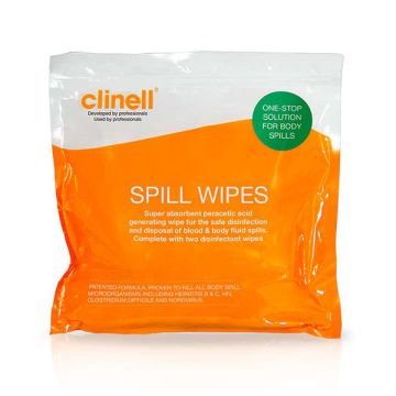 CLINELL SPILL WIPES CSW1 - White