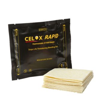 CELOX RAPID HAEMOSTATIC GAUZE Z-FOLD - Cream
