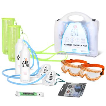 TWO PERSON EVACUATION KIT - White