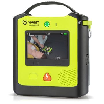 VIVEST POWER BEAT X3 SEMI-AUTOMATIC AED - Black
