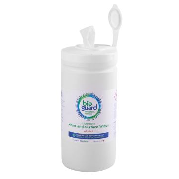 BIOGUARD ALCOHOL & SURFACE WIPES TUB OF 240 - White