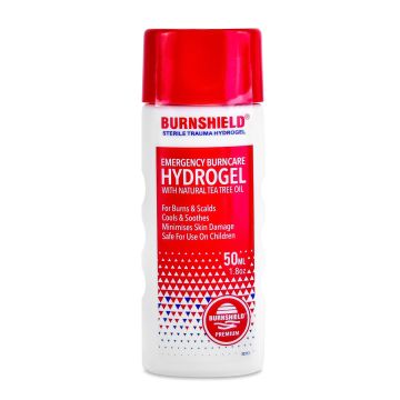 BURNSHIELD HYDROGEL STERILE 50ML SQUEEZE BOTTLE - White/Red