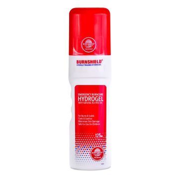 BURNSHIELD HYDROGEL STERILE 125ML SPRAY BOTTLE - White/Red