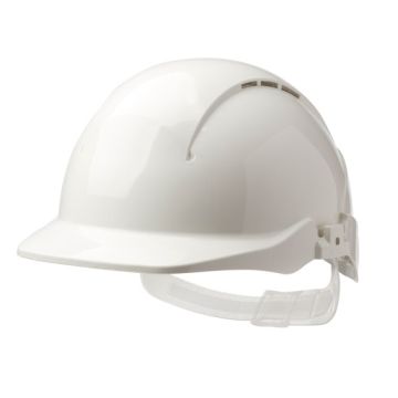 CONCEPT CORE FULL PEAK WHITE SLIP RATCHET VENTED HELMET - White