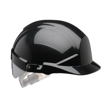 REFLEX BLACK SLIP RATCHET HELMET WITH SILVER FLASH - Black