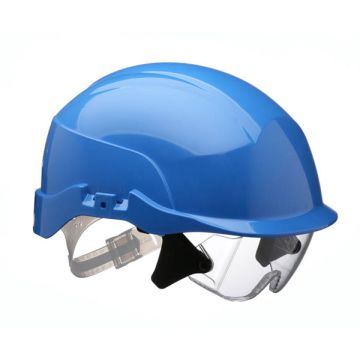 SPECTRUM BLUE HELMET C/W EYE SHIELD (S20BR) - Blue