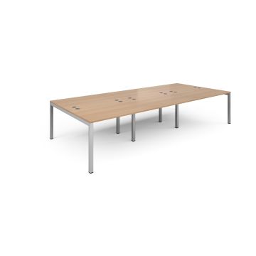Connex triple back to back desks 1600mm deep