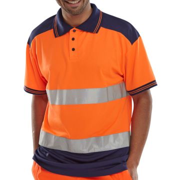 Beeswift Hi-Vis Two-Tone Polo Shirt