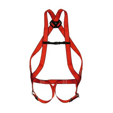 CLIMAX BASIC FALL ARREST STANDARD SAFETY HARNESS - Red