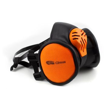 CLIMAX FFA1P3 MAINTENANCE FREE HALF MASK - Black / Orange