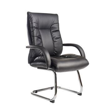 Derby high back visitors chair - Black