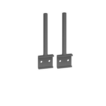 Universal desktop screen return brackets (pair) - Graphite