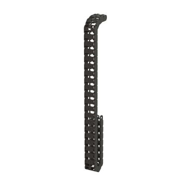 Elev8 vertical cable chain for back-to-back desks - Black
