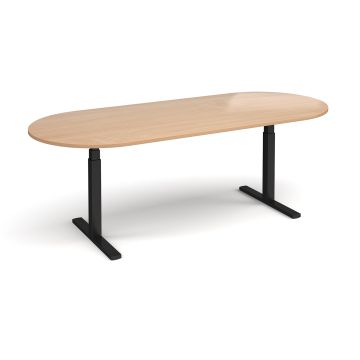 Elev8 Touch radial end boardroom table