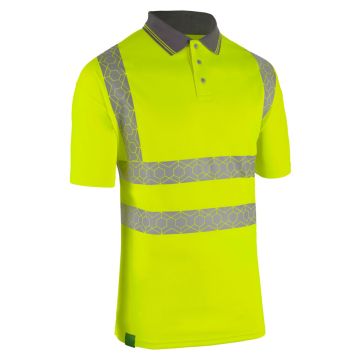 Beeswift Envirowear Hi-Vis Short Sleeve Recyclable Polo Shirt