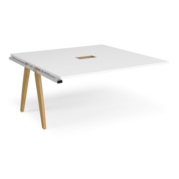 Fuze power ready add-on boardroom table - White