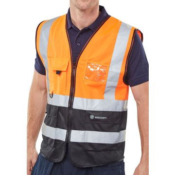 Beeswift Hi-Vis Two Tone Executive ID Vest