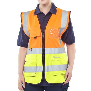 Beeswift Hi-Vis Two Tone Executive ID Vest